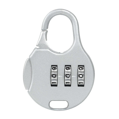 Secure Combination Lock for Luggage and Suitcases Travel Padlock Silver