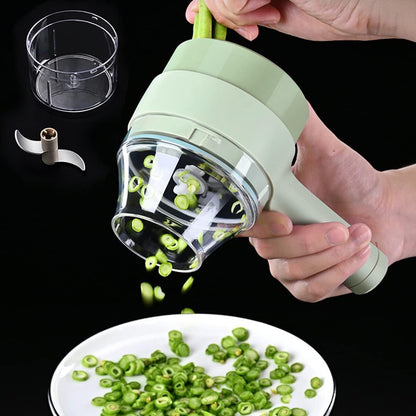 Handheld Electric Vegetable Cutter Set Kitchen Slicer Chopper Food Grinder