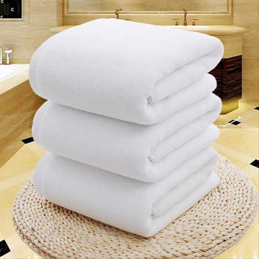 Premium Luxury Hotel Quality 100% Cotton Large White Bath Towel