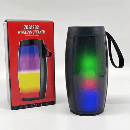 Portable Wireless Bluetooth Speaker with LED Lights and Powerful Bass