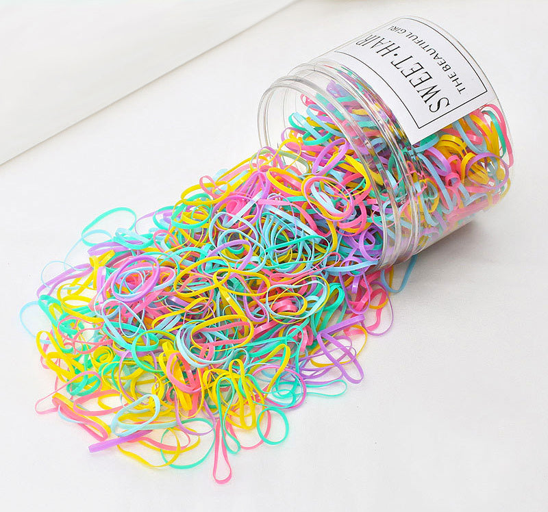 1000 Pack Elastic Hair Ties for Women and Girls Colourful