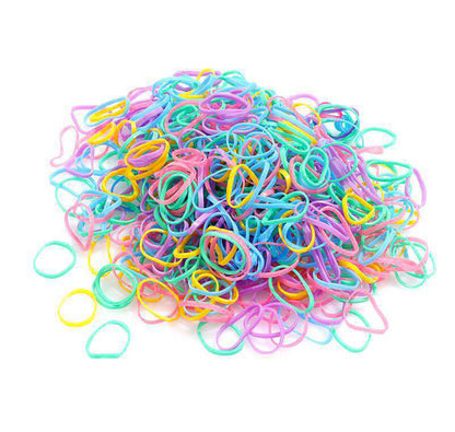 1000 Pack Elastic Hair Ties for Women and Girls Colourful