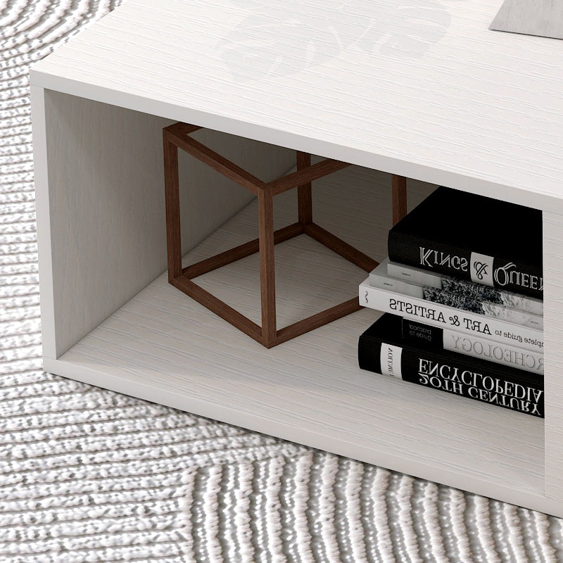 Claro Elegant Designer Wooden Coffee Table White