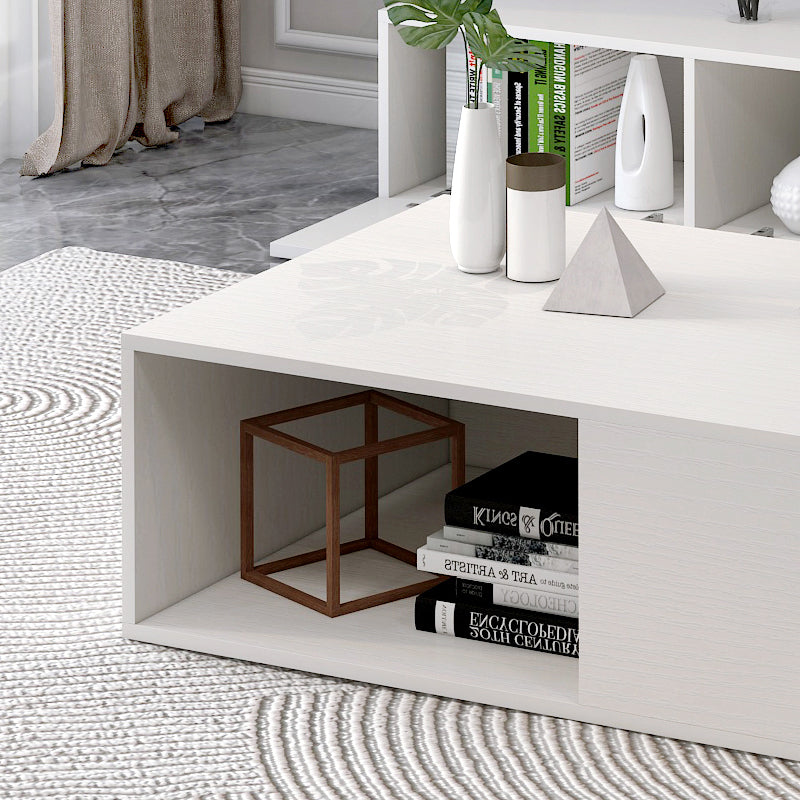 Claro Elegant Designer Wooden Coffee Table White