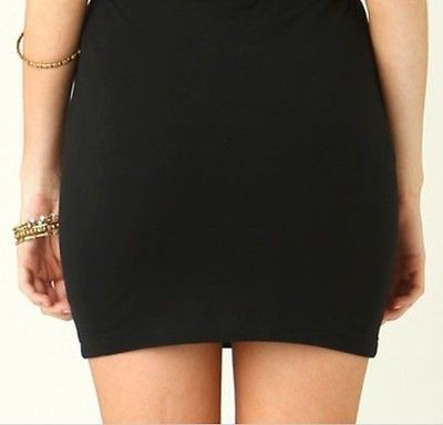 Chic Black Fitted Mini Skirt for Women