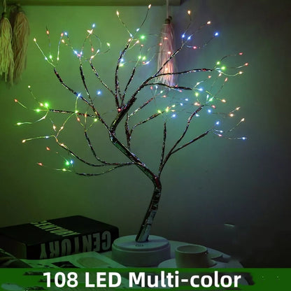 108 LED Colorful Firefly Fairy Light Spirit Tree Lamp