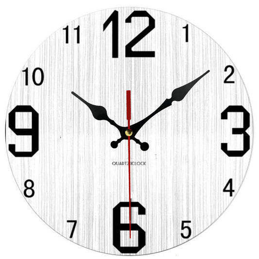 30cm Wooden Home Decor Wall Clock Vintage Style