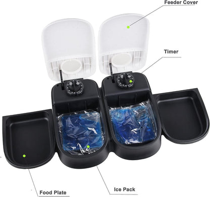 Automatic Pet Feeder with Timer for Dogs and Cats Food Dispenser