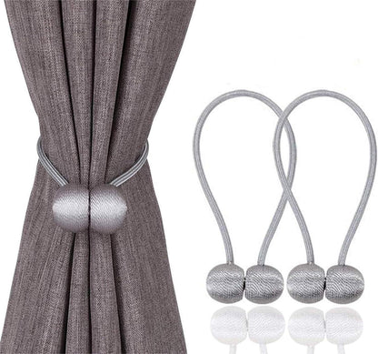 Magnetic Curtain Tiebacks for Window Drapes and Holdbacks