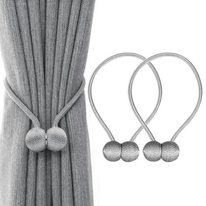 Magnetic Curtain Tiebacks for Window Drapes and Holdbacks