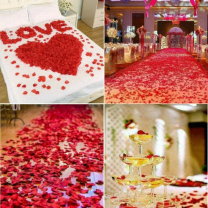 100 Pack Wedding Bridal Flower Rose Petals Passion Red