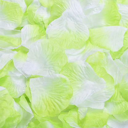 100 Pack Wedding Bridal Flower Rose Petals Ivory Lime