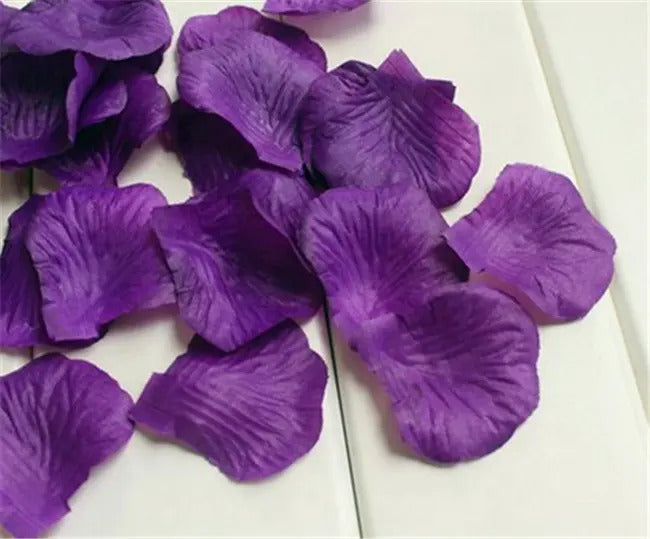 100 Pack Wedding Bridal Flower Rose Petals Royal Purple