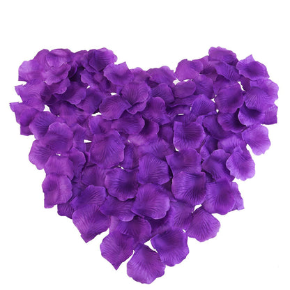 100 Pack Wedding Bridal Flower Rose Petals Royal Purple