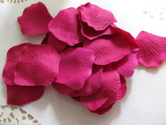 100 Pack Wedding Bridal Flower Rose Petals Raspberry Rose