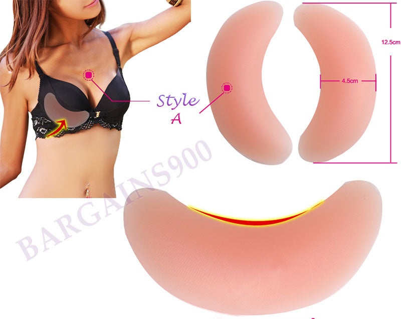 Silicone Breast Enhancer Fillet Bra Insert for Natural Lift and Shape