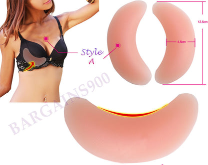 Silicone Breast Enhancer Fillet Bra Insert for Natural Lift and Shape