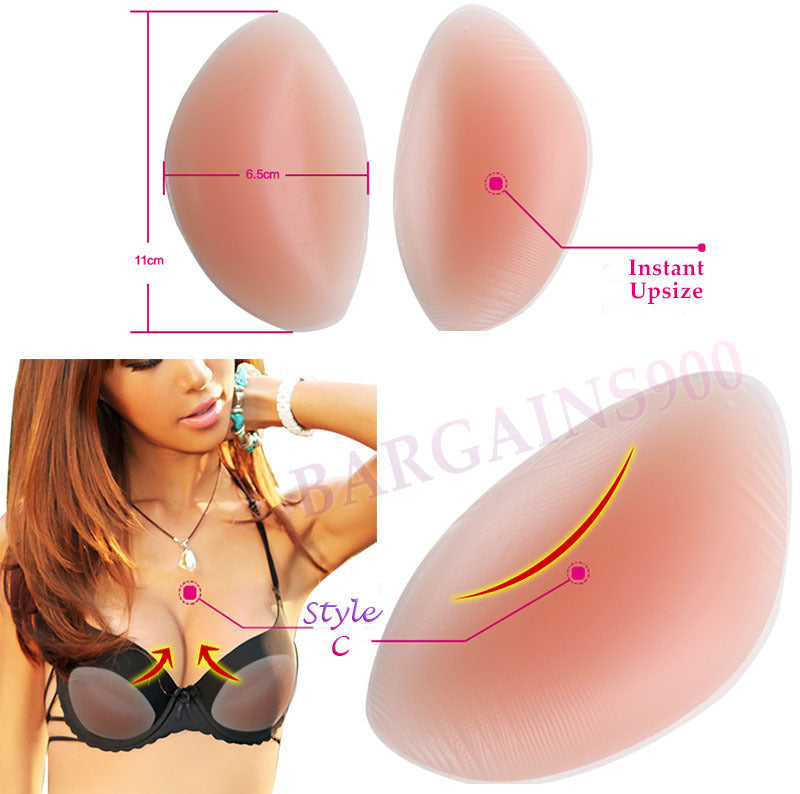 Silicone Breast Enhancer Fillet Bra Insert for Natural Lift and Shape