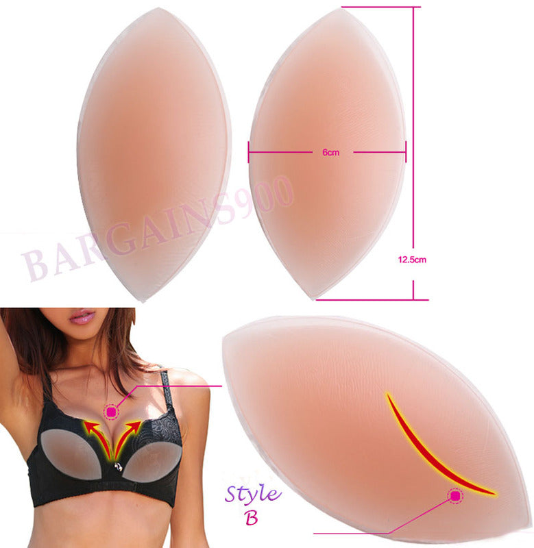 Silicone Breast Enhancer Fillet Bra Insert for Natural Lift and Shape