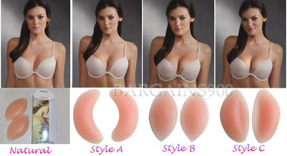 Silicone Breast Enhancer Fillet Bra Insert for Natural Lift and Shape