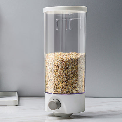 Wall-Mounted Kitchen Rice Grain Dispenser Storage Box