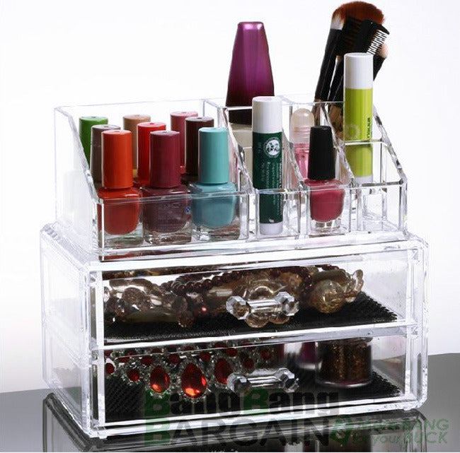 Premium Acrylic Makeup Organizer Jewelry Storage Box