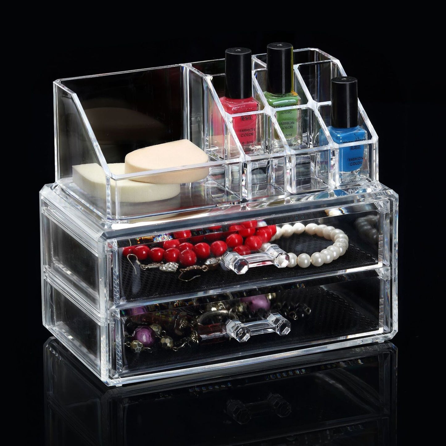 Premium Acrylic Makeup Organizer Jewelry Storage Box