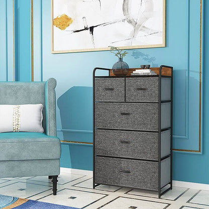 5-Drawer Dresser Chest of Drawers Storage Organizer Unit for Bedroom