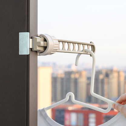 Space-Saving Window Frame Mount Drying Rack Clothes Hanger