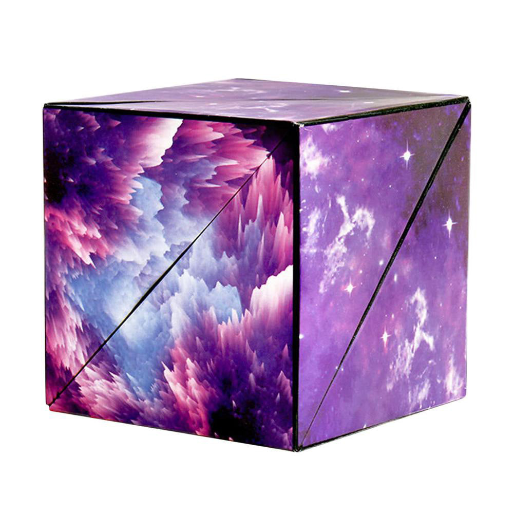 3D Galaxy Magic Magnetic Cube Space Puzzle Stress Relief Fidget Toy for Adults