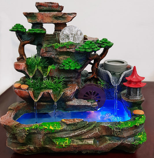 Elegant Indoor Calming Fountain Water Feature for Relaxation and Decor