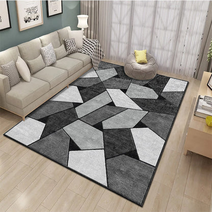 160 x 120 Rock Rug Stylish Design Easy-Clean Comfort Carpet Mat