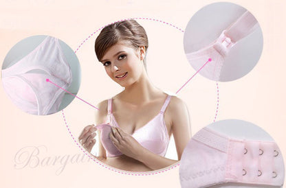 Comfortable Cotton Maternity Nursing Bra for Breastfeeding Moms