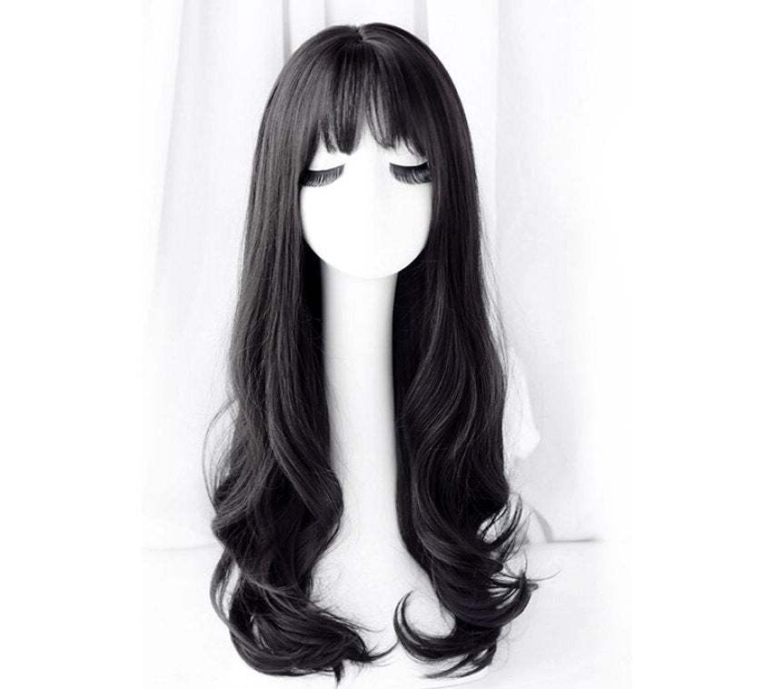 Natural Wavy Black Long Curly Hair Wig for Women