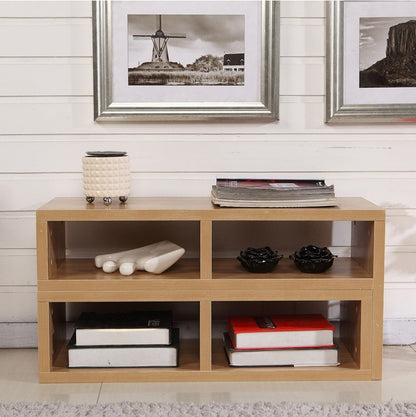 Adjustable Multifunctional TV Cabinet Display Shelf Oak