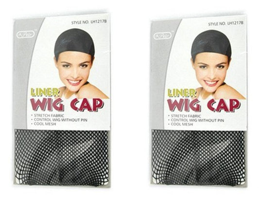 2 Pack Stretchable Wig Caps for Secure Hair Control Under Wigs