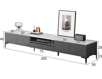 Miro 2-Piece Living Room Set: Modern Coffee Table & 2m TV Entertainment Unit