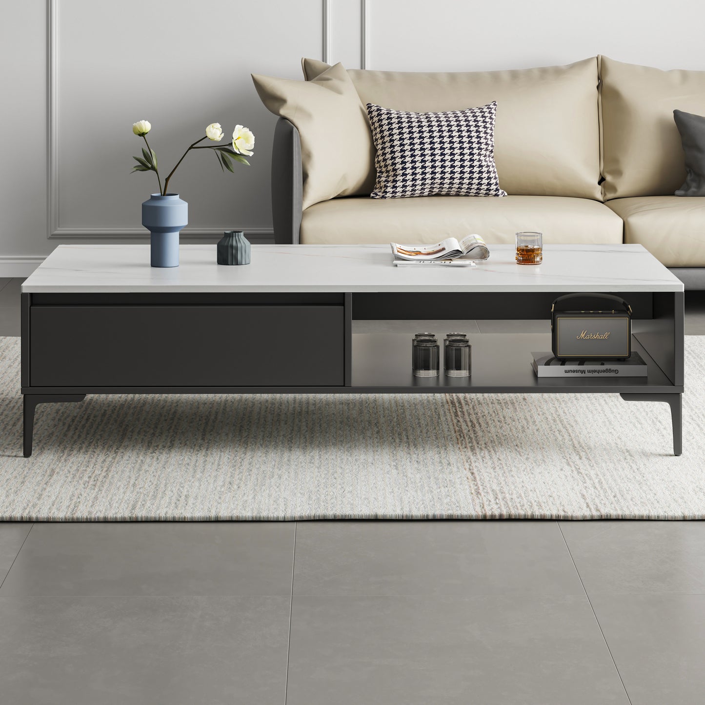 Miro 2-Piece Living Room Set: Modern Coffee Table & 2m TV Entertainment Unit