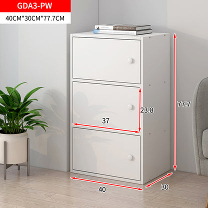 3-Tier Storage Organizer Chest of Drawers White