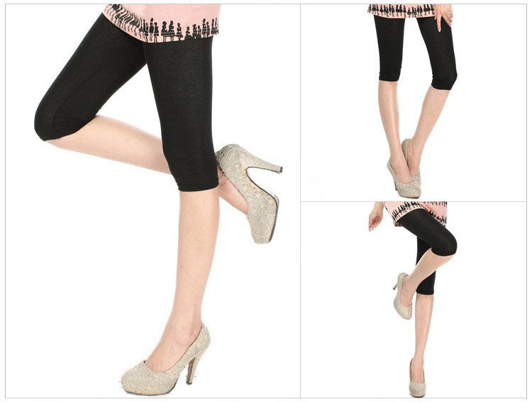 3/4 Length Skinny Leggings for Yoga and Workout