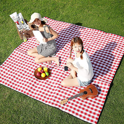 Extra Large Foldable Waterproof Outdoor Picnic Blanket Camping Beach Mat Red