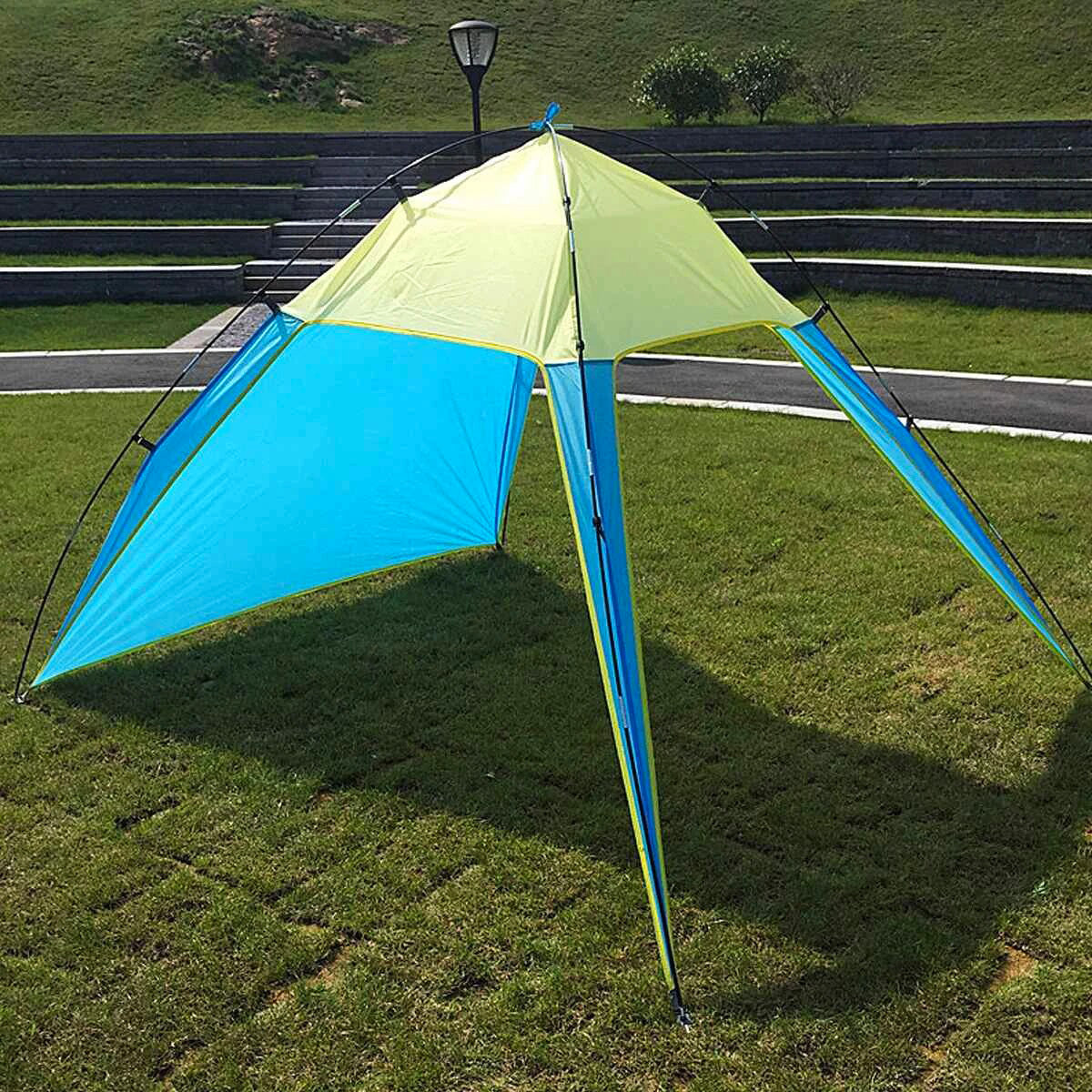 6-Person Pop Up Beach Tent Easy Setup Sun Shelter