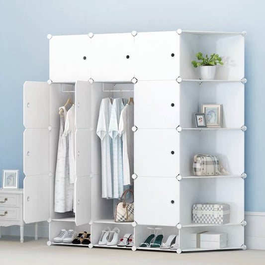 DIY Storage Cube Closet Wardrobe Organizer for Home and Office