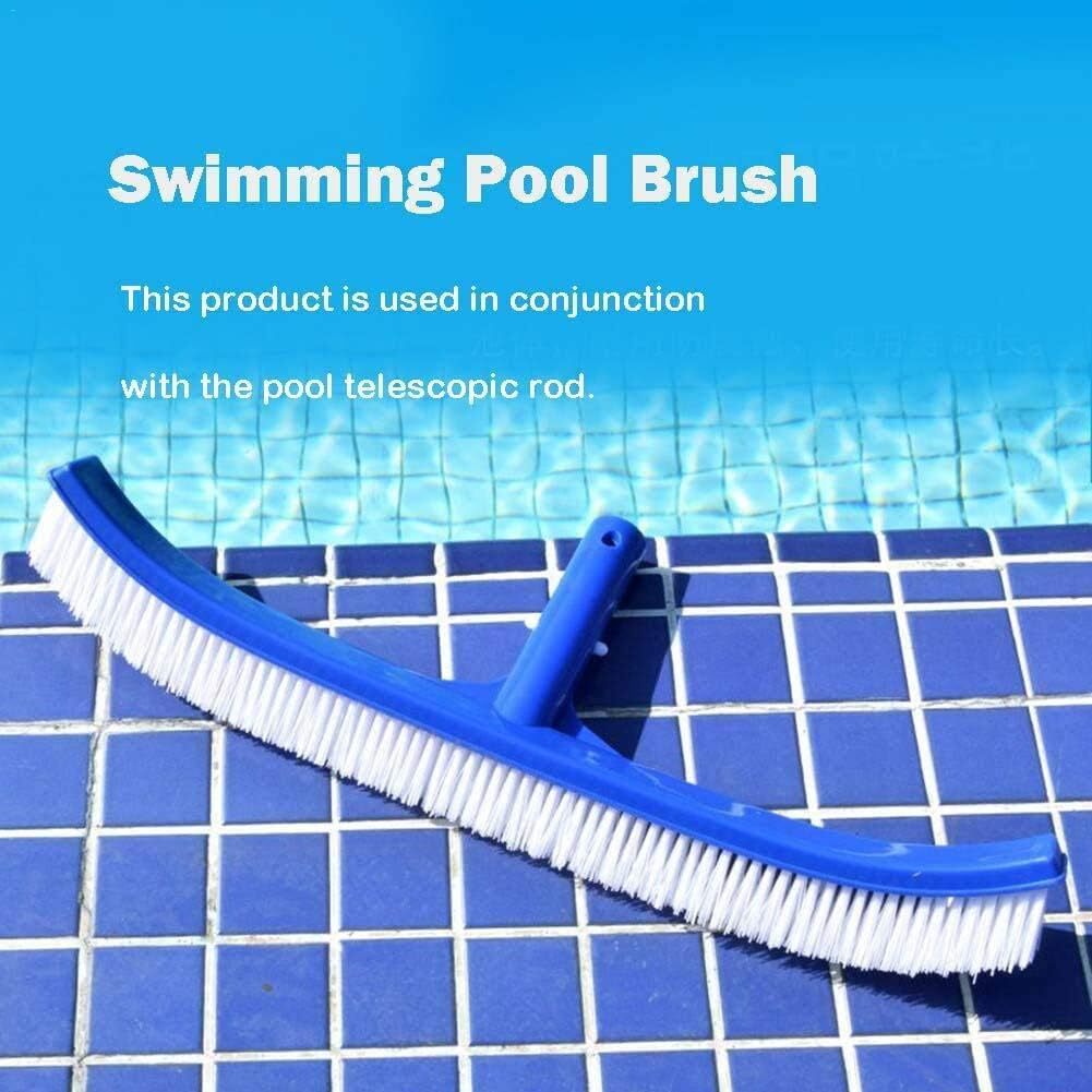 45cm Curved Pool Brush with Nylon Bristles for Effortless Pool Wall Cleaning