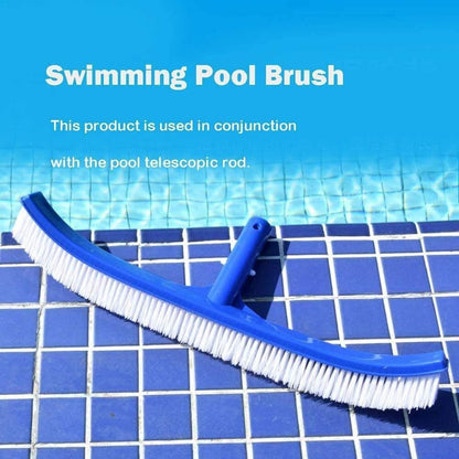 45cm Curved Pool Brush with Nylon Bristles for Effortless Pool Wall Cleaning