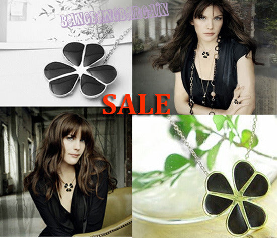 Lucky Clover Necklace Pendant for Good Fortune and Charm