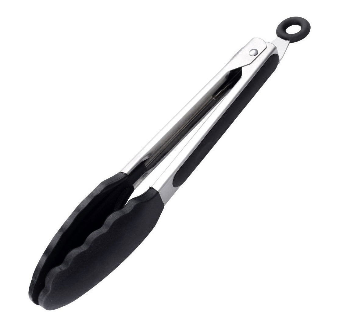 35cm Large Good Grip Silicone Stainless Steel Kitchen Tongs