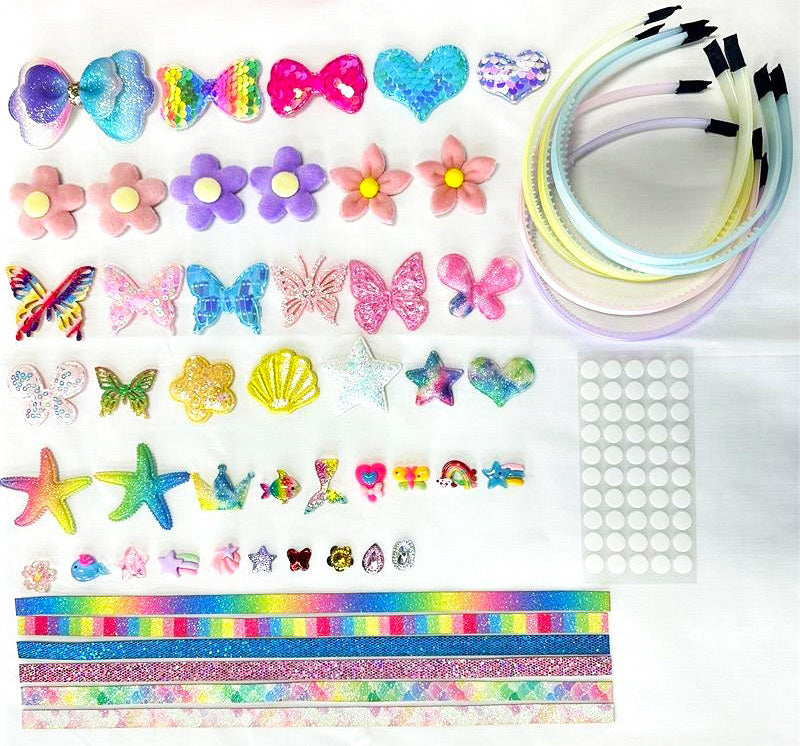 DIY Headband Making Kit Fashionable Hair Accessories Arts & Crafts for Girls