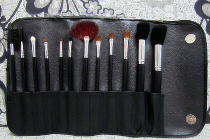 Professional Makeup Brush Set 12 Piece with Travel Case