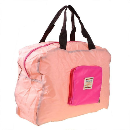 Foldable Shopping Bag Baby Pink Hot Pink Eco-Friendly Reusable Tote